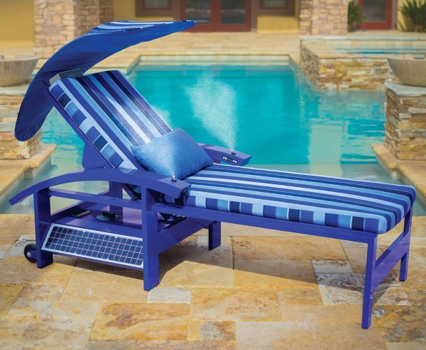 Solar Powered Entertainment Lounger alone