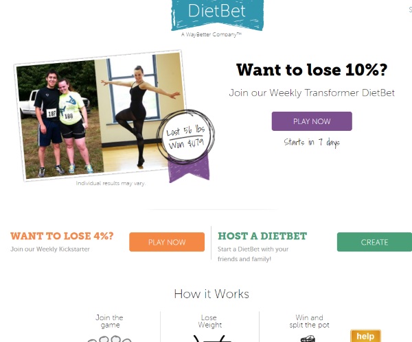DietBet – put money down on weight loss