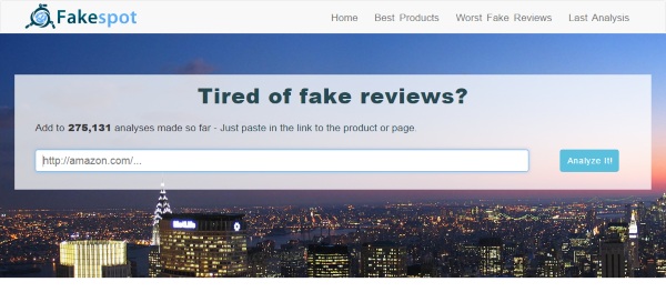 Fakespot – make sure those five stars weren’t just paid for before you pay for the product