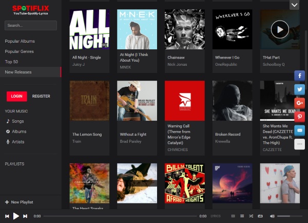 SpotiFlix – create and share your sick YouTube playlist with just a simple music pick
