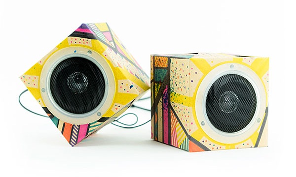 Design Out Loud Cardboard Speakers – DIY mobile speakers for the artistically inclined