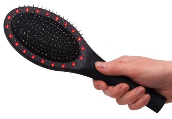 Light and Massage Therapy Hairbrush – relax with some self-grooming