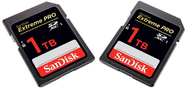 SanDisk 1 Terabyte SD Card – in the future our cameras will hold more than laptops