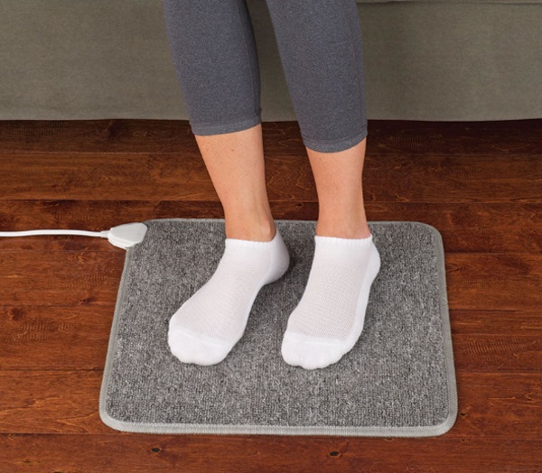 Circulation Enhancing Heated Floor Mat – warm up those toes with this handy mat