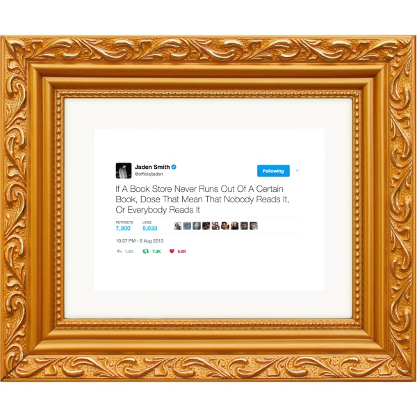 Framed Tweets – from digitally viral right to your physical wall