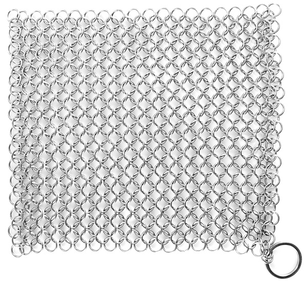 Stainless Steel Chainmail Scrubber – ditch the steel wool for this metal pot holder