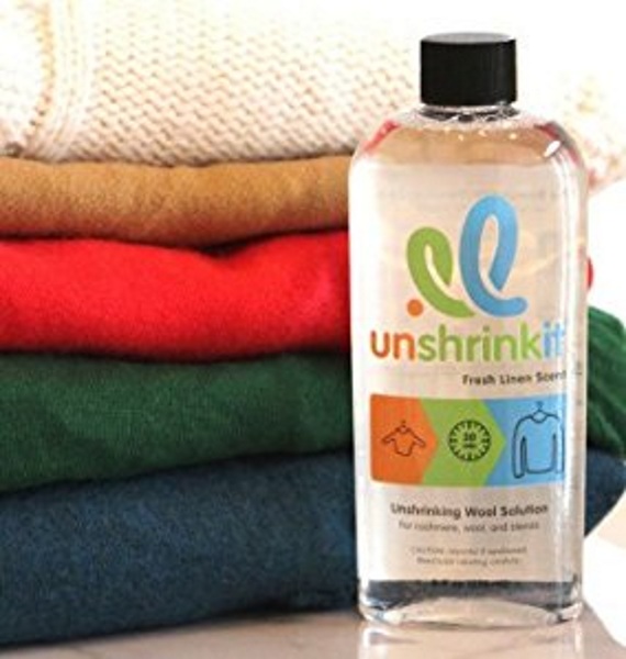 Unshrinkit – return sweaters back to size after laundry mishaps