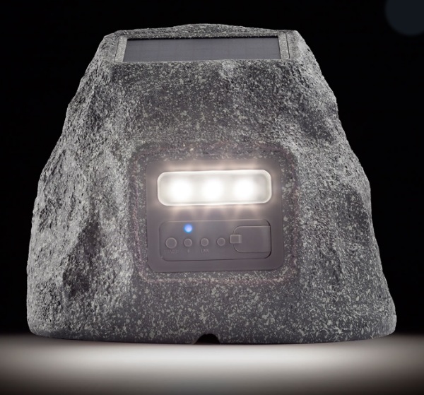 Solar Powered Landscape Speaker – this rock really rocks!