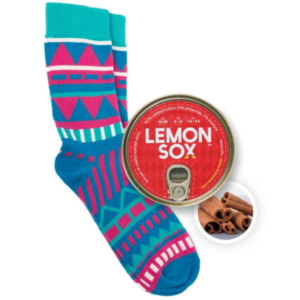 LemonSox – sweet scented socks in a can