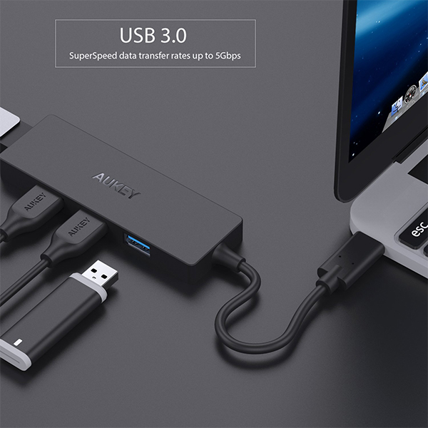 Aukey USB C Hub 4 ports – BEST Solution for Macbook Pro! [REVIEW]