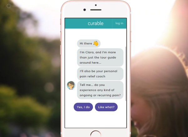 Curable – an app based approach to chronic pain treatment