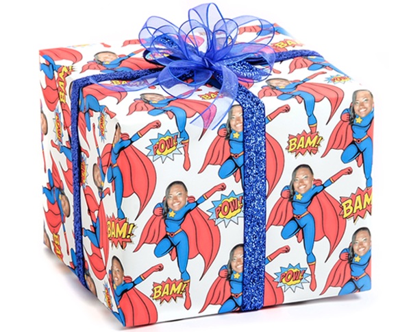 Gift Wrap My Face – personalized gift wrapping paper for all your holiday needs