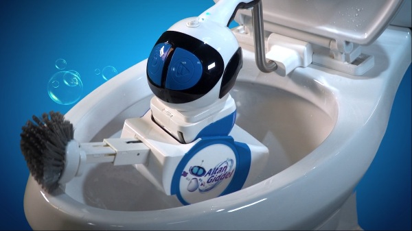 Giddel – the tiny toilet cleaning robot
