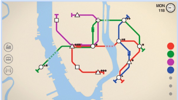 Mini Metro – design the subway and relax