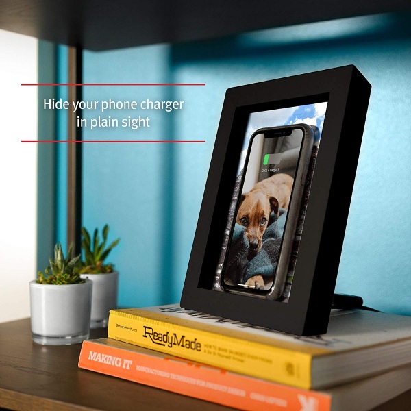 Picture Frame Qi Charger – display photos, charge your phone