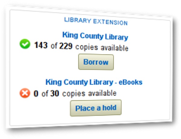 Library Extension – know right away what’s in your local stacks