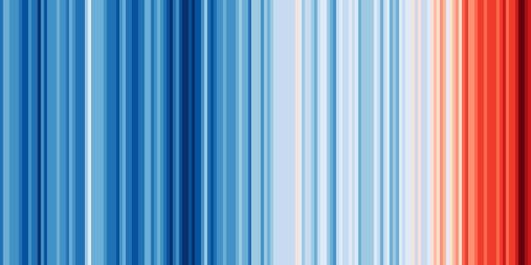 Warning Stripes Visualization – how does climate change look in your area?