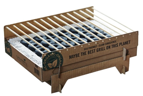 Casus Grill Instant Barbecue – this disposable grill is biodegradable